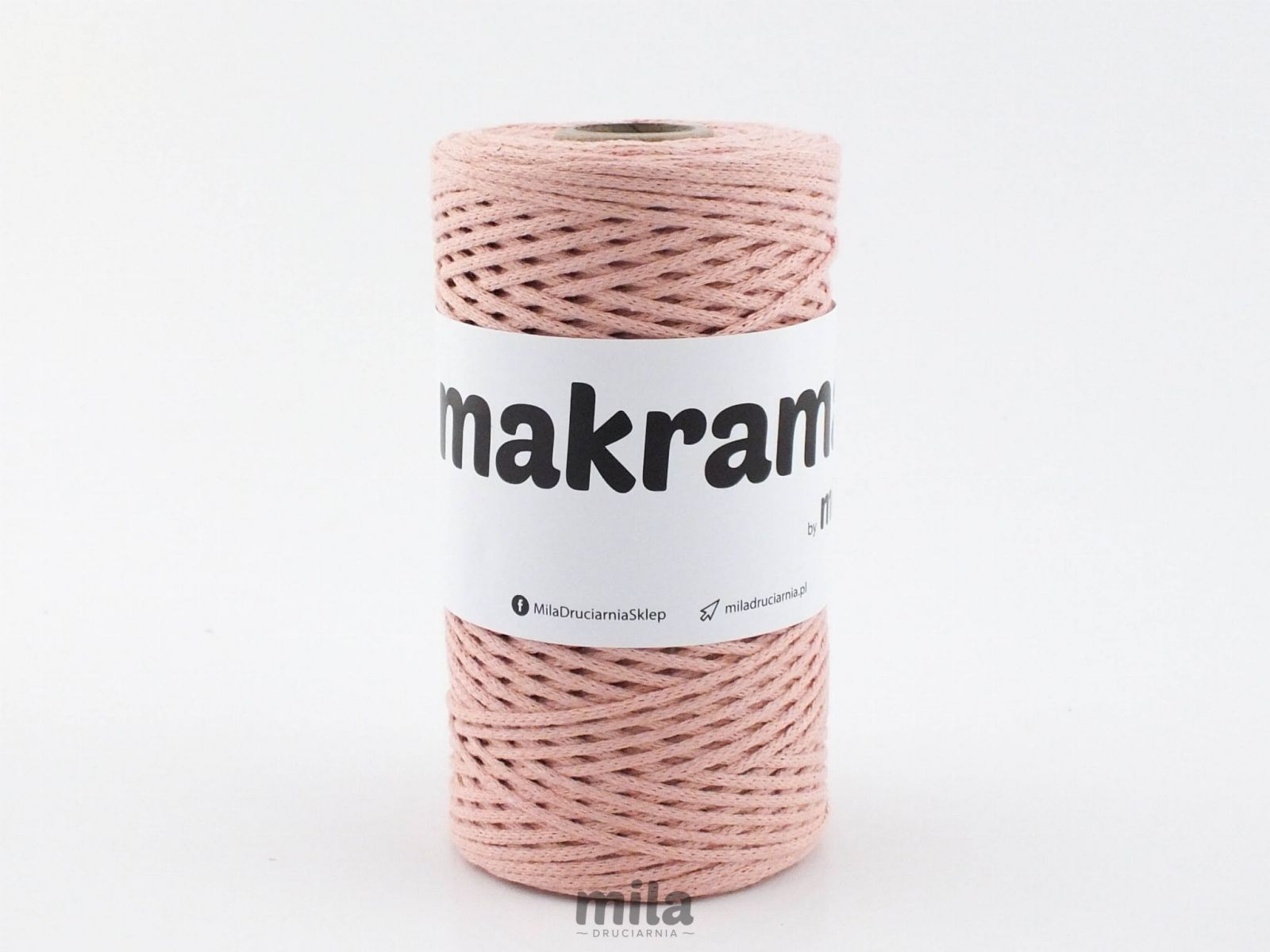 Mila MAKRAM zsinór, 2 mm, 200 m, 50 rozéarany