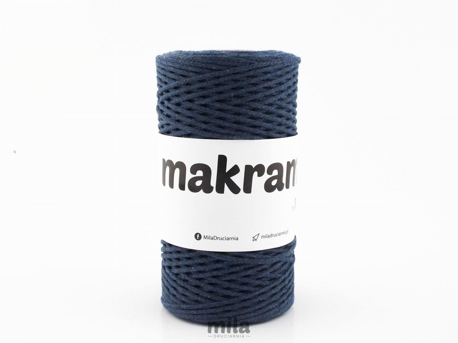 Snur MAKRAMA de la Mila, 2 mm, 200 m, 46 jeans