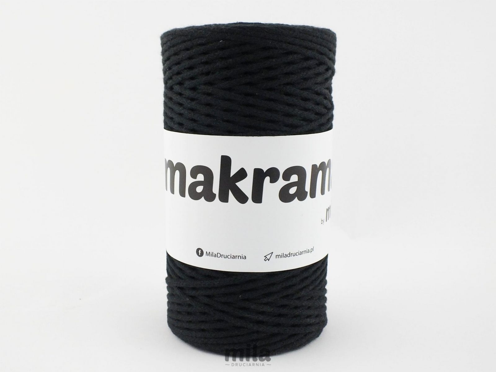 Snur MAKRAMA de la Mila, 2 mm, 200 m, 30 negru