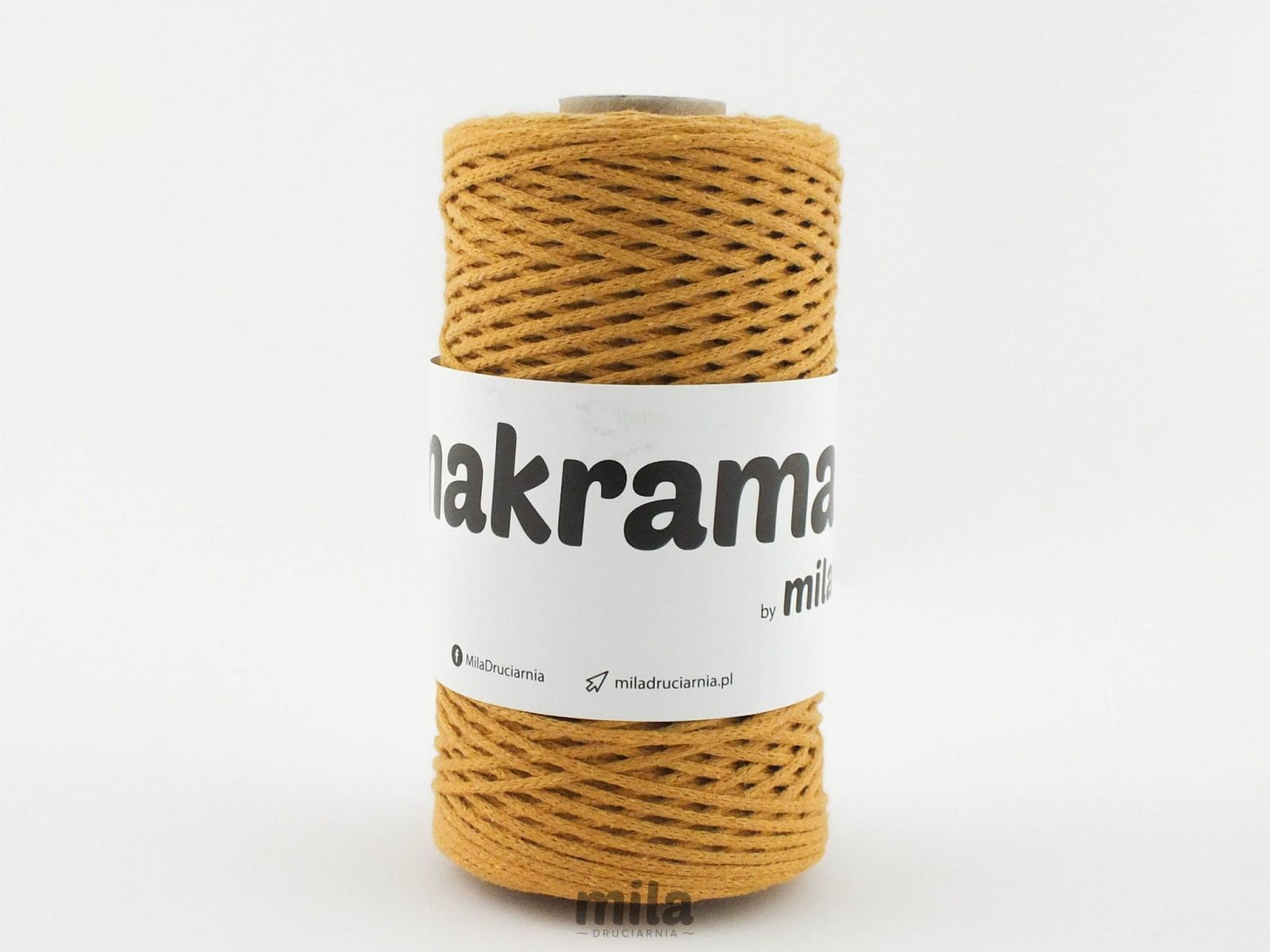 Snur MAKRAMA de la Mila, 2 mm, 200 m, 02 ocru
