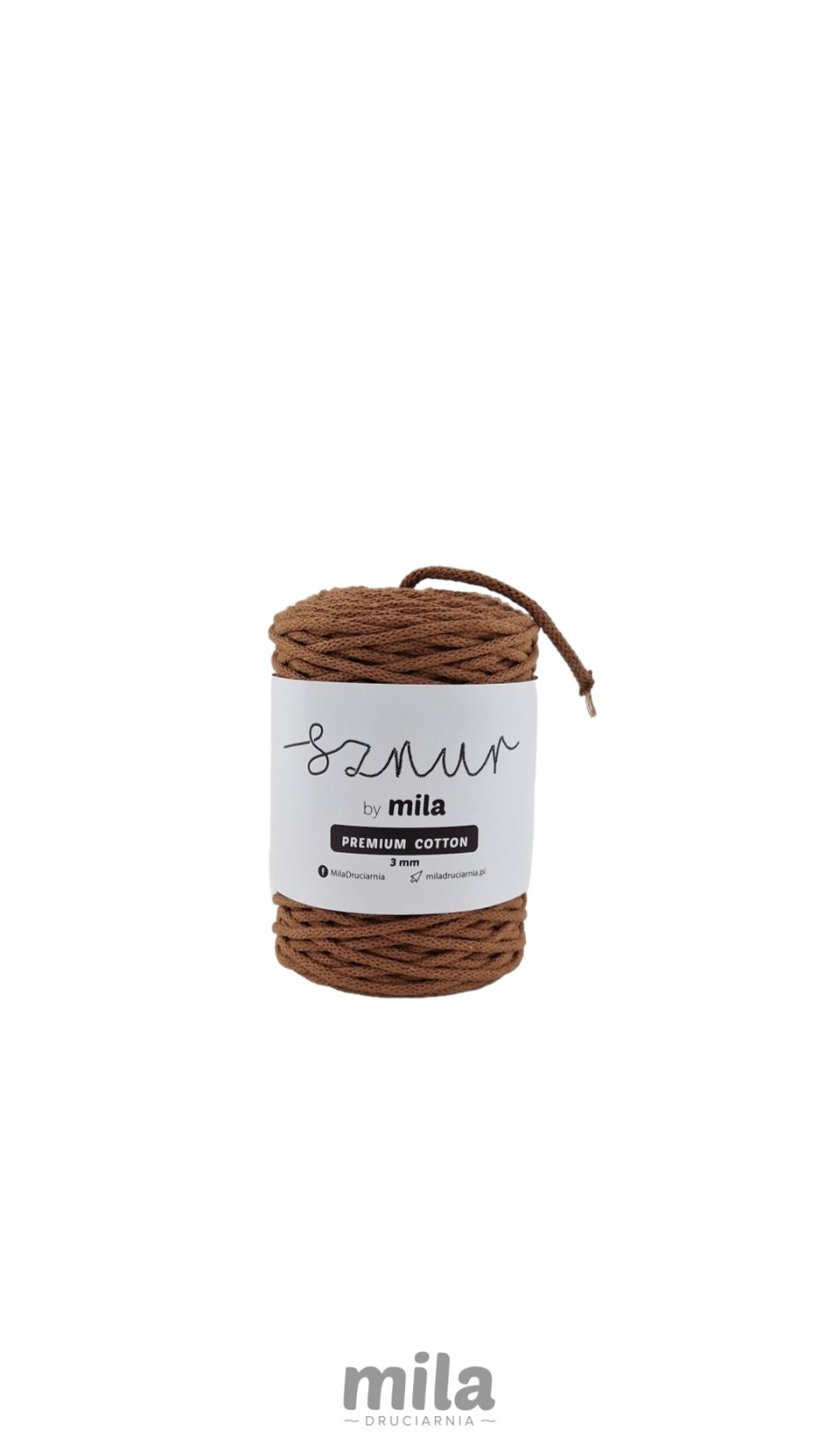 Sznur 3 mm BUMBAC PREMIUM, 100 m, PC18 scortisoara
