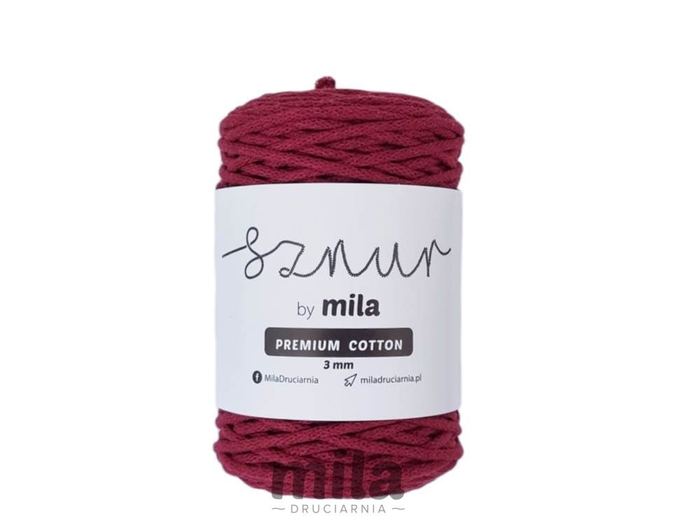 Sznur 3 mm BUMBAC PREMIUM, 100 m, PC22 visiniu