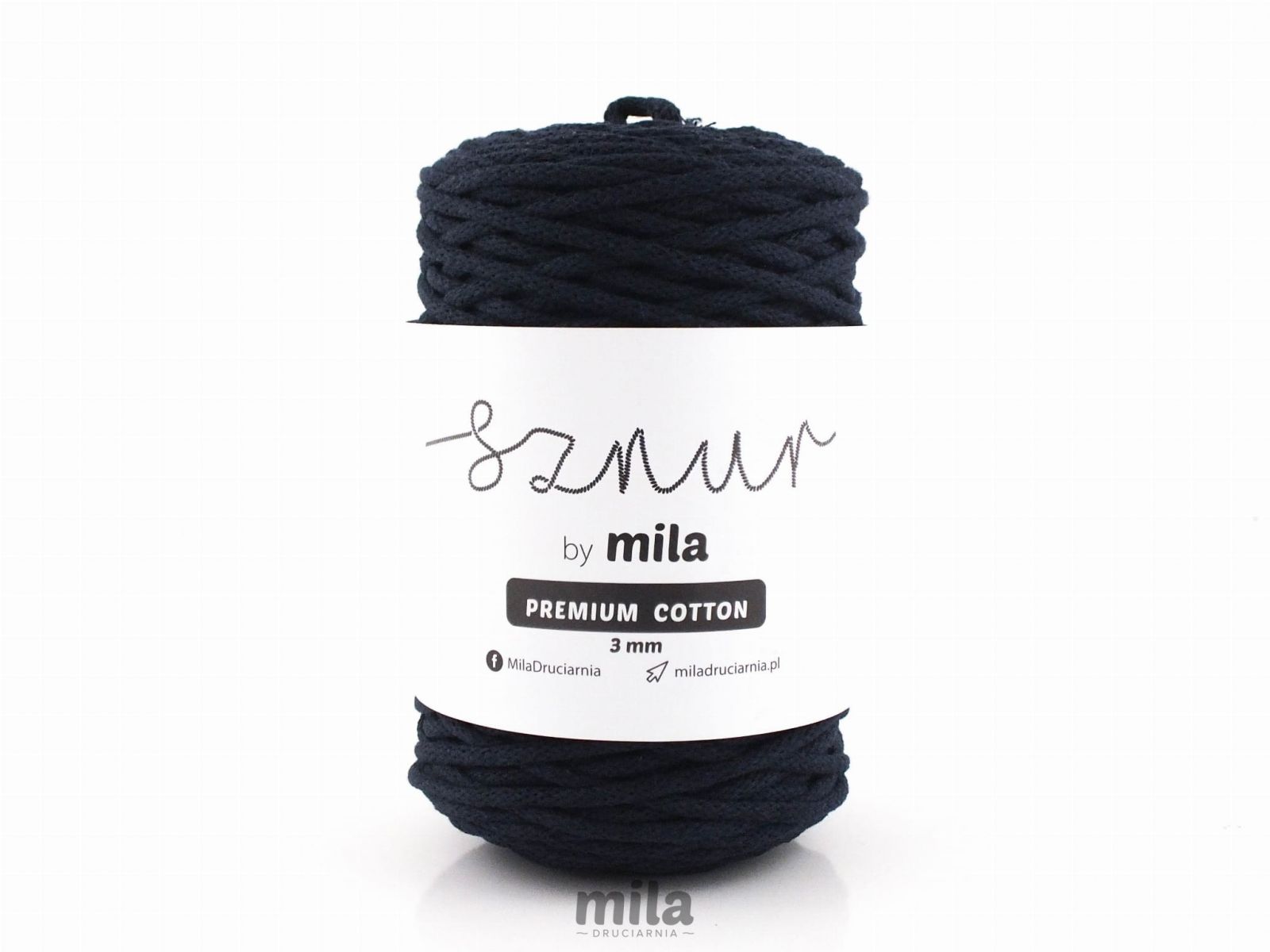 Sznur BUMBAC PREMIUM 3 mm, 100 m, PC53 bleumarin