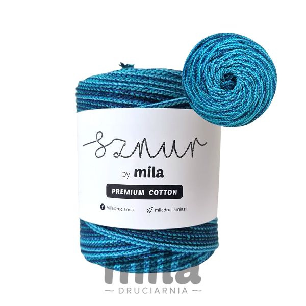 Sznur 5 mm BUMBAC PREMIUM, 100m, PCM117 MIX OCEAN