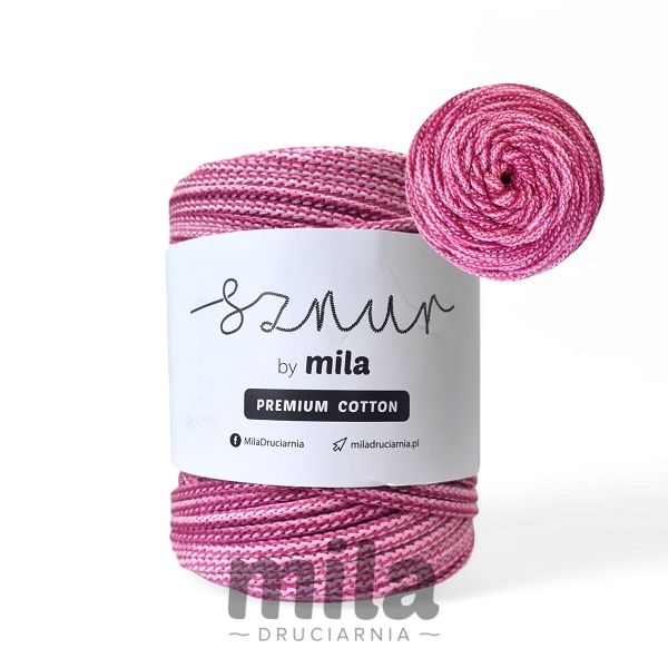 Sznur 5 mm BUMBAC PREMIUM, 100 m, PCM119 MIX ROSE GARDEN