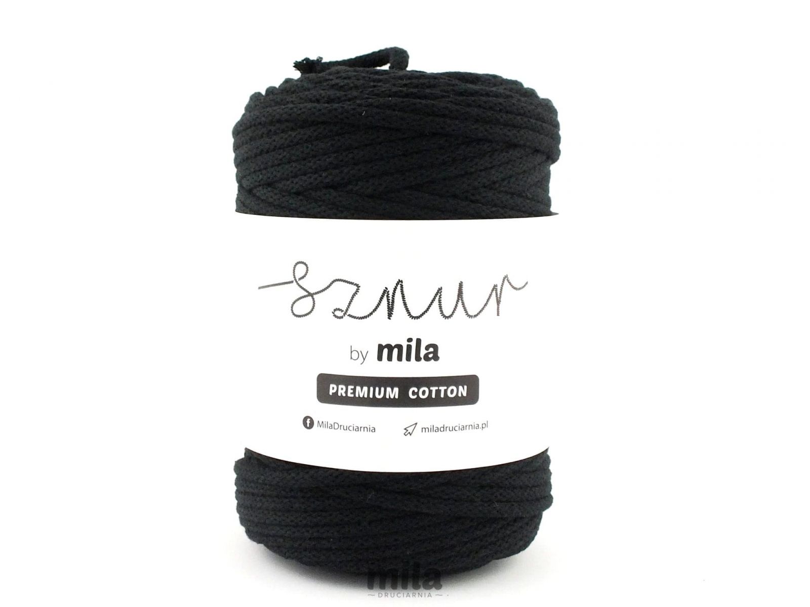 Sznur 5 mm BUMBAC PREMIUM, 100 m, PC07 NEGRU
