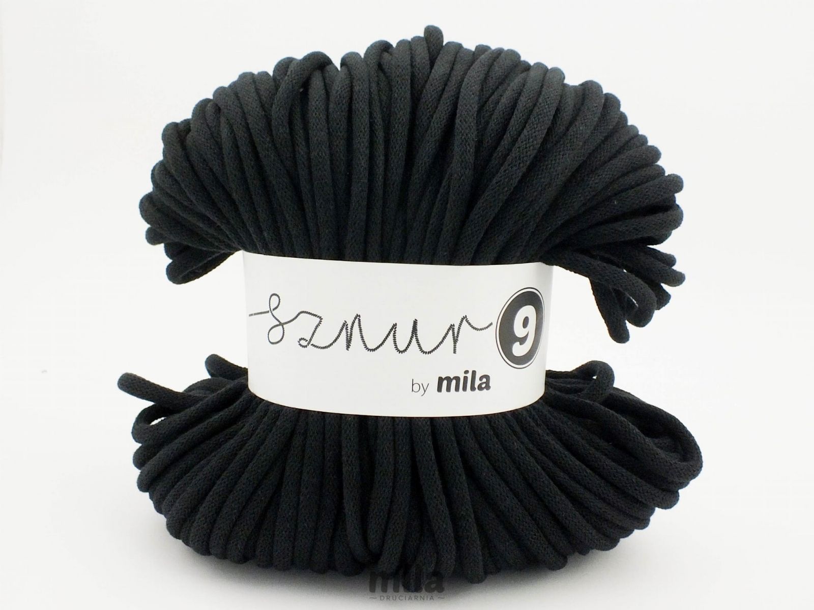 Sznur de bumbac Super 9, 100 m, P07, negru