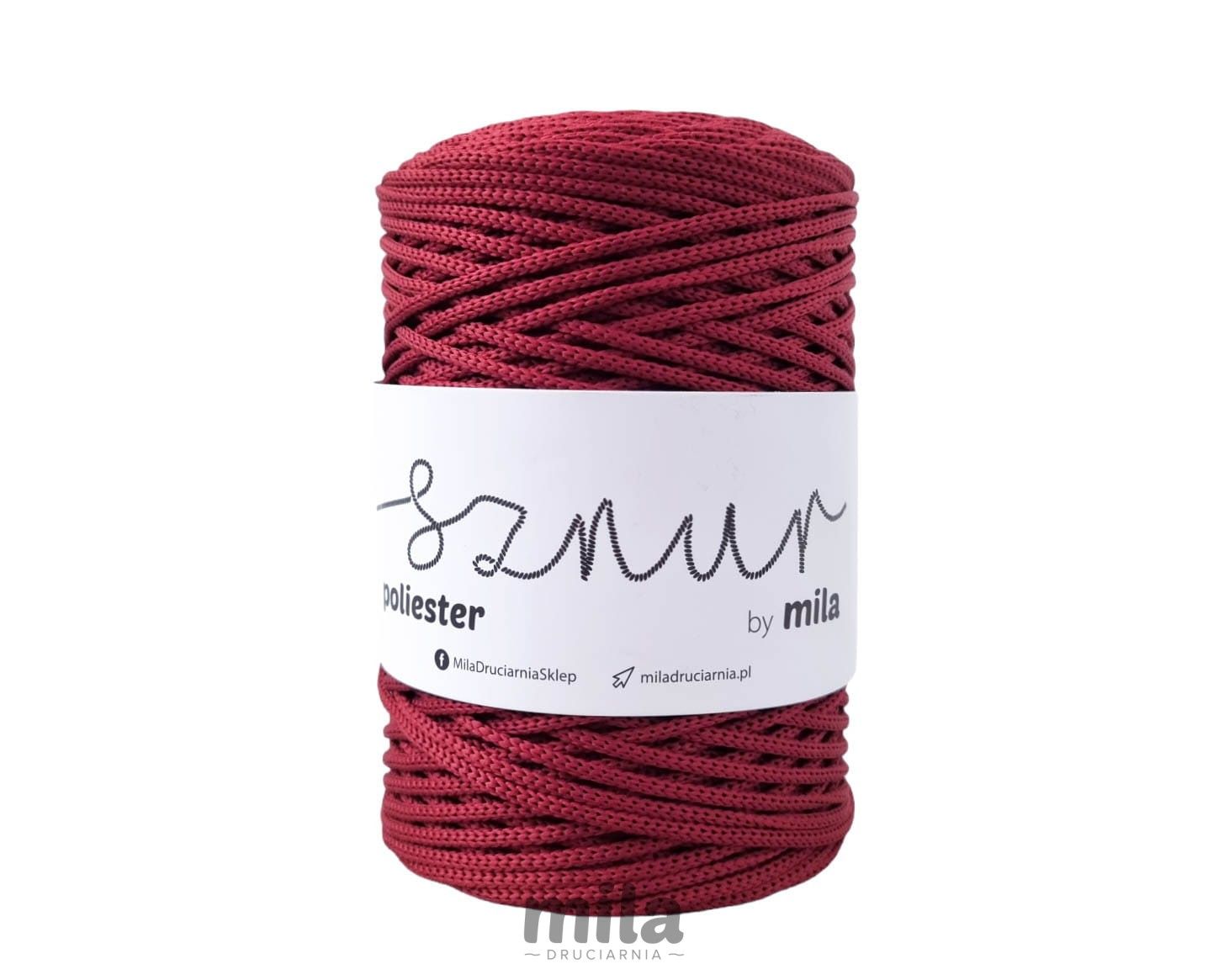 Snur de poliester de la Mila 3 mm, 200 m, 143 roșu rugină