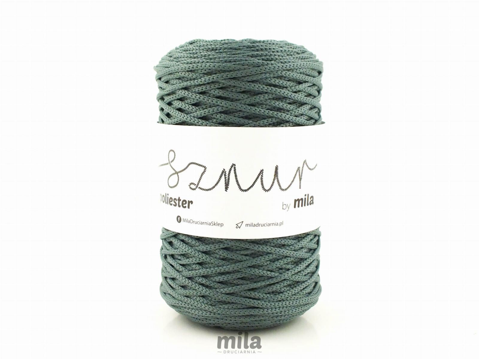 Snur de poliester de la Mila 3mm, 200m, 138 salvie