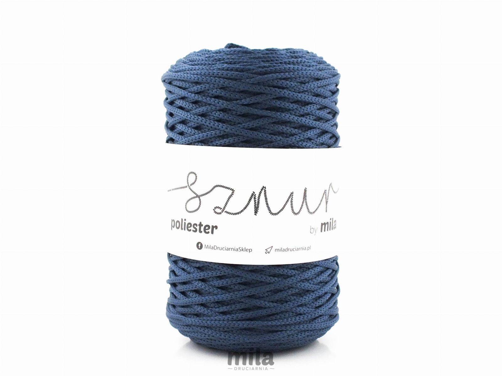 Snur de poliester de la Mila 3mm, 200m, 72 blugi de culoare închisă