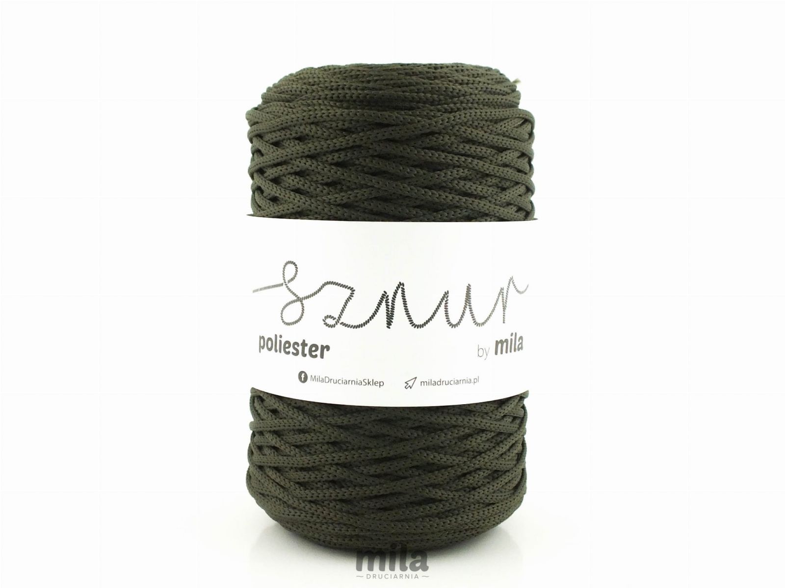 Snur de poliester de la Mila 3 mm, 200 m, 158 kaki