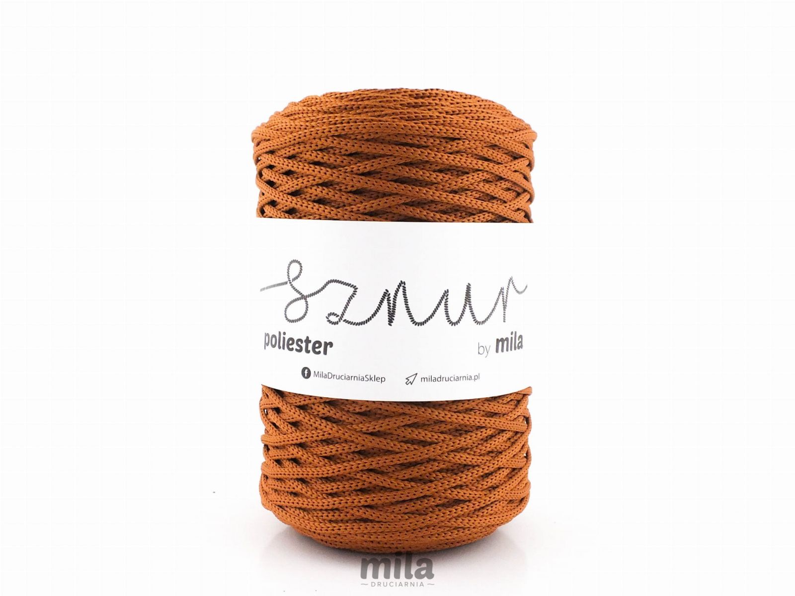 Snur de poliester de la Mila 3mm, 200m, 103 mustar