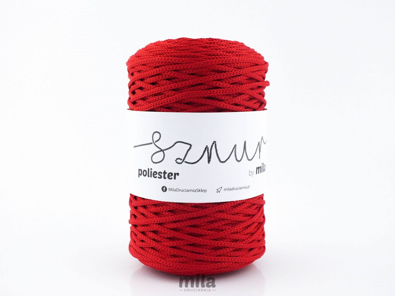 Mila poliészter zsinór 3 mm, 200 m, 113 piros