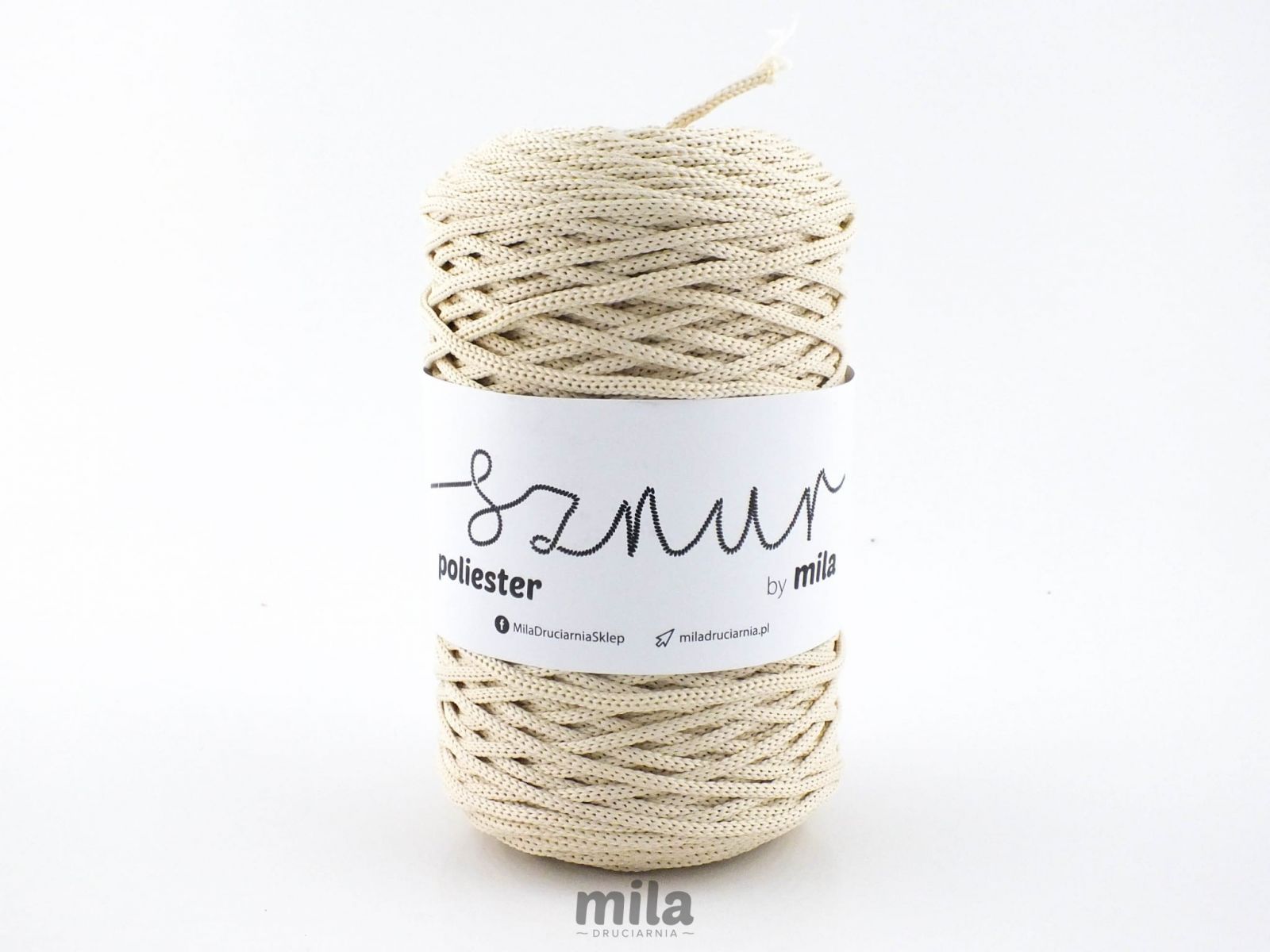 Snur de poliester de la Mila 3mm, 200m, 29 bej deschis