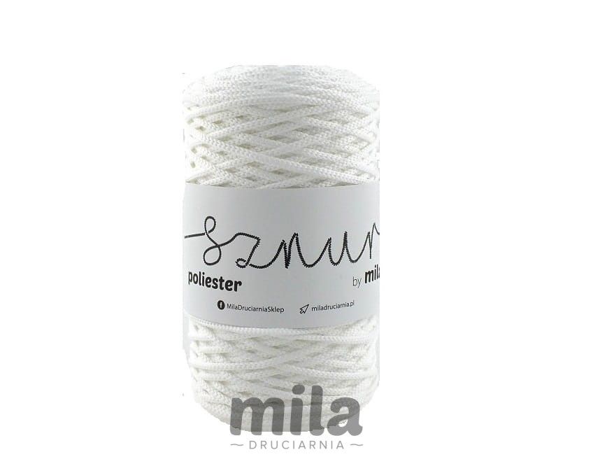 Snur de poliester de la Mila 3mm, 200m , alb