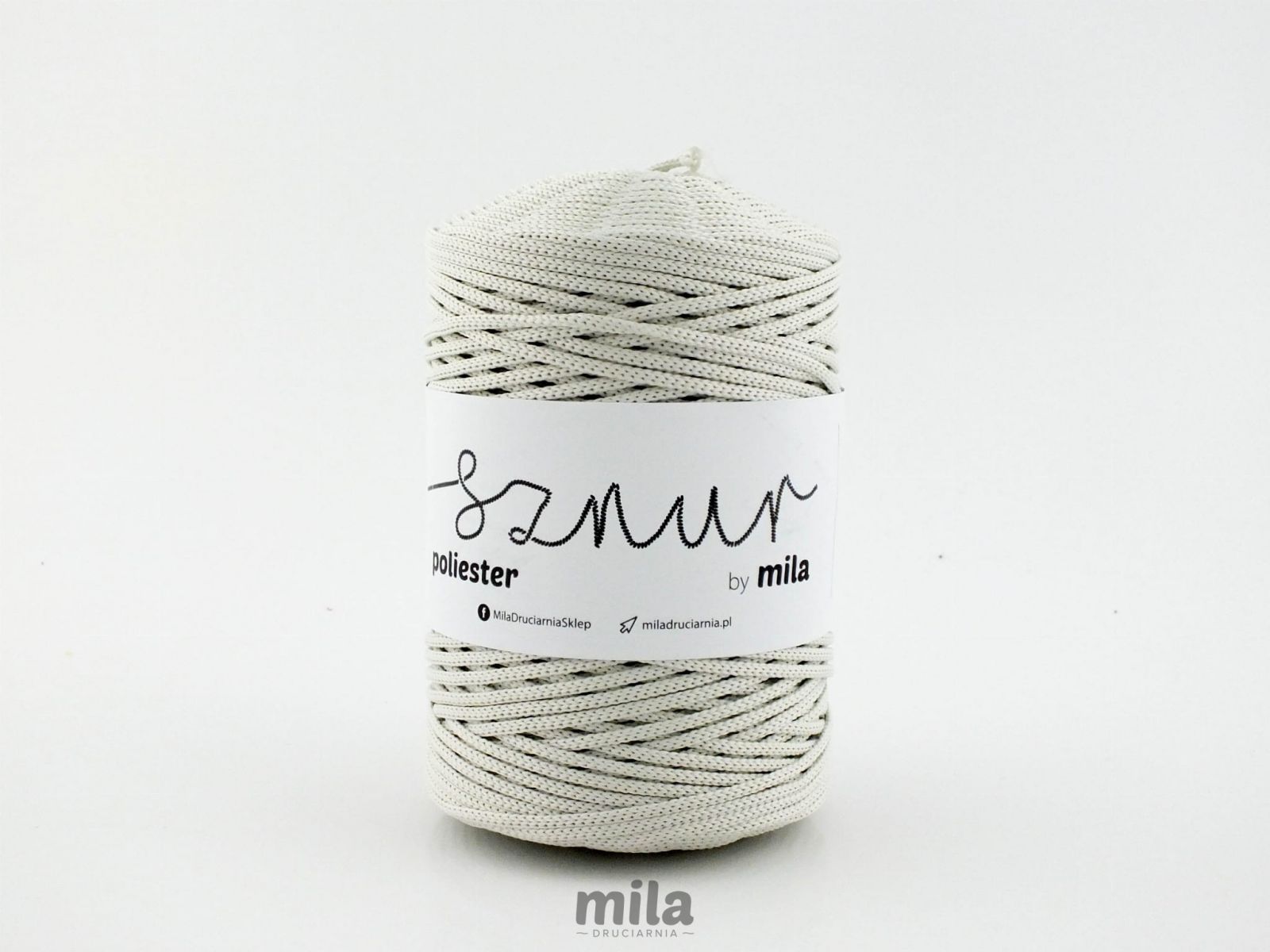 Snur de poliester de la Mila 3 mm, scran 200 m, 269 perla