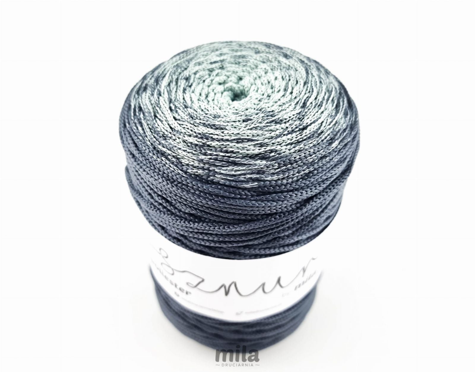 Sznur de poliester OMBRE, 3 mm, 300 m, OM05 grafit/mentă