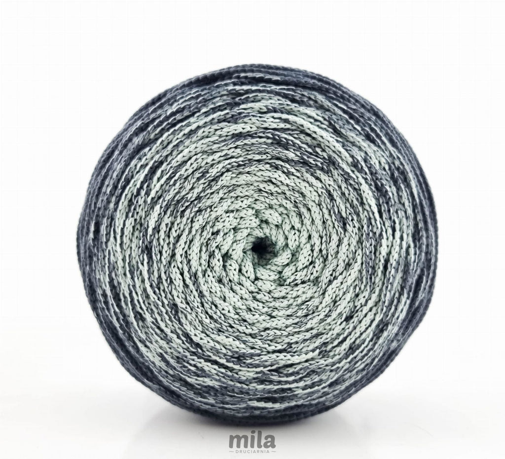 Sznur de poliester OMBRE, 3 mm, 300 m, OM05 grafit/mentă