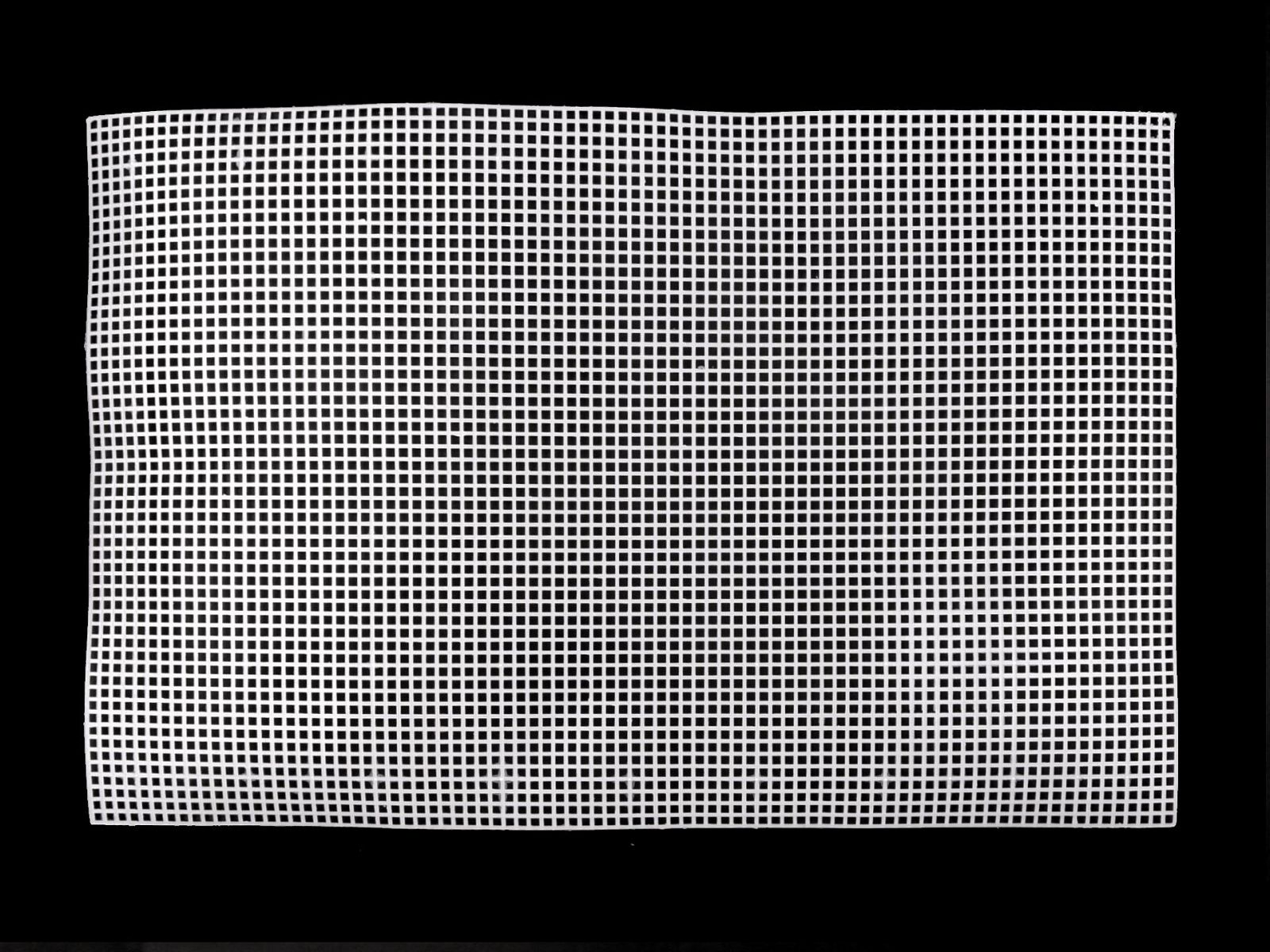 Plasa din plastic broderie 32,8x50,5 cm, alb