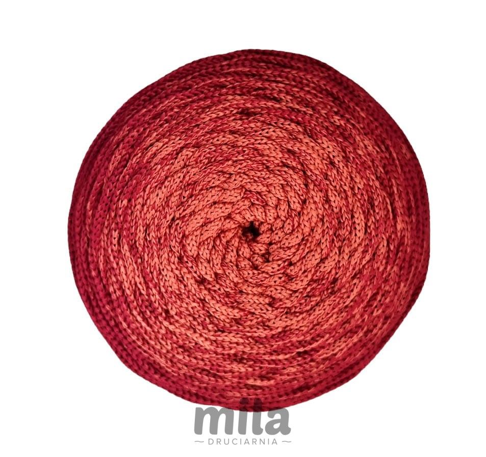 OMBRE poliészter zsinór 3 mm, 300 m. OM07 piros/bordó