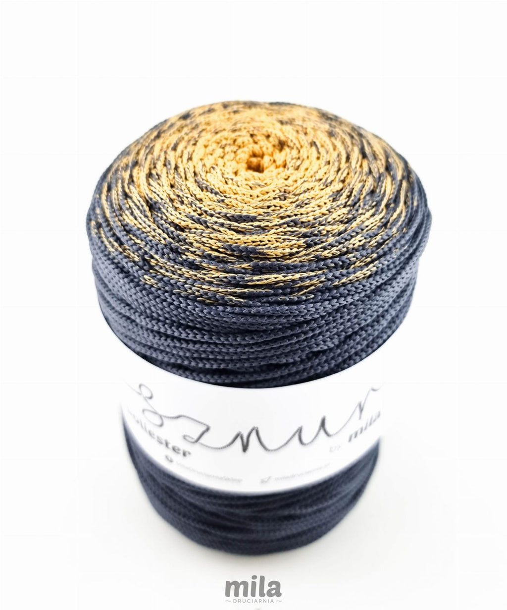 OMBRE poliészter zsinór 3 mm, 300 m. OM02 méz/szürke