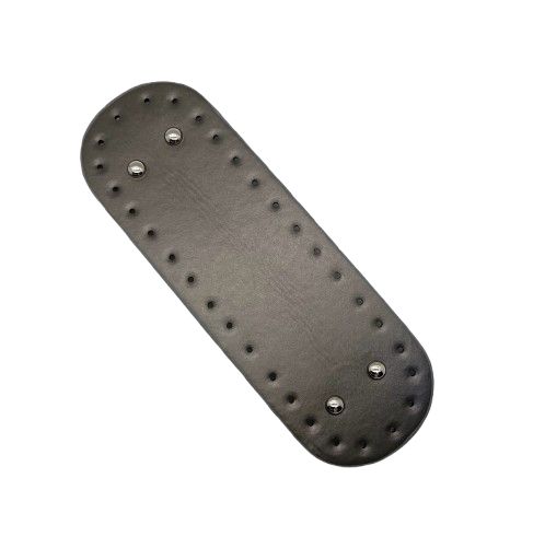 Kézitáska alap/aljzat, ovális, ekológikus bőrből, 7,5 cm x 22 cm, bronz