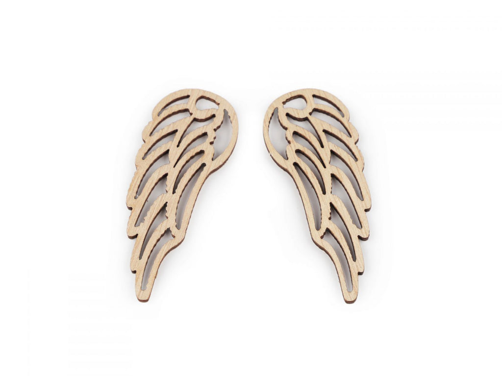 Aripi de lemn pentru confectionat ingerasi 1, 10buc/set