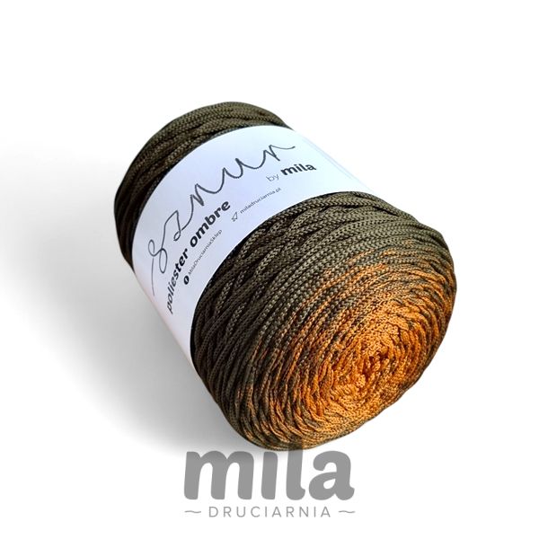 Sznur de poliester OMBRE 3 mm, 300 m, OM15 muștar/kaki