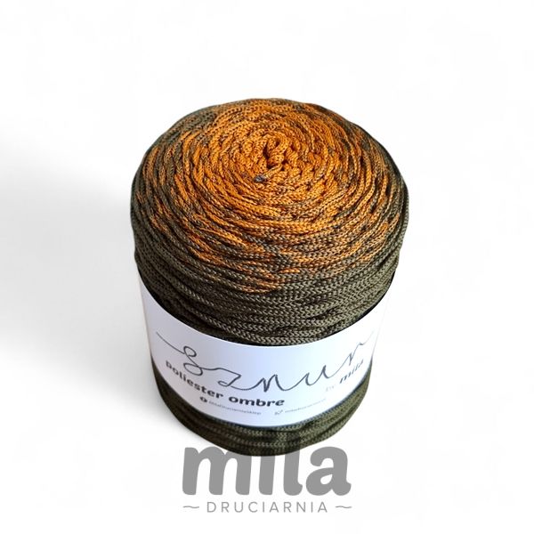 Sznur de poliester OMBRE 3 mm, 300 m, OM15 muștar/kaki
