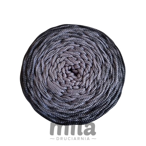 Sznur de poliester OMBRE 3 mm, 300 m, OM14 oțel/negru