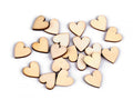 Inimioare din lemn de lipit / decorat  Set 20 buc