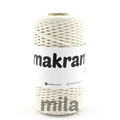 Snur MAKRAMA de la Mila, 2 mm, 200 m, 01 ecru