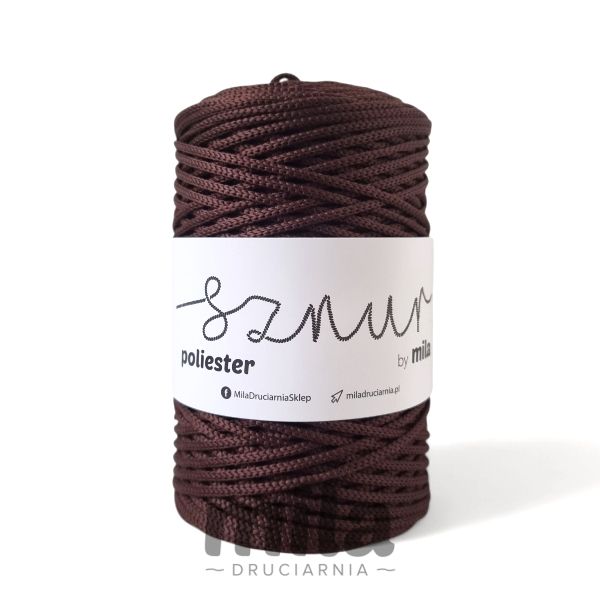 Sznur de poliester de la Mila, 3mm, 200m, 87 ciocolată neagră