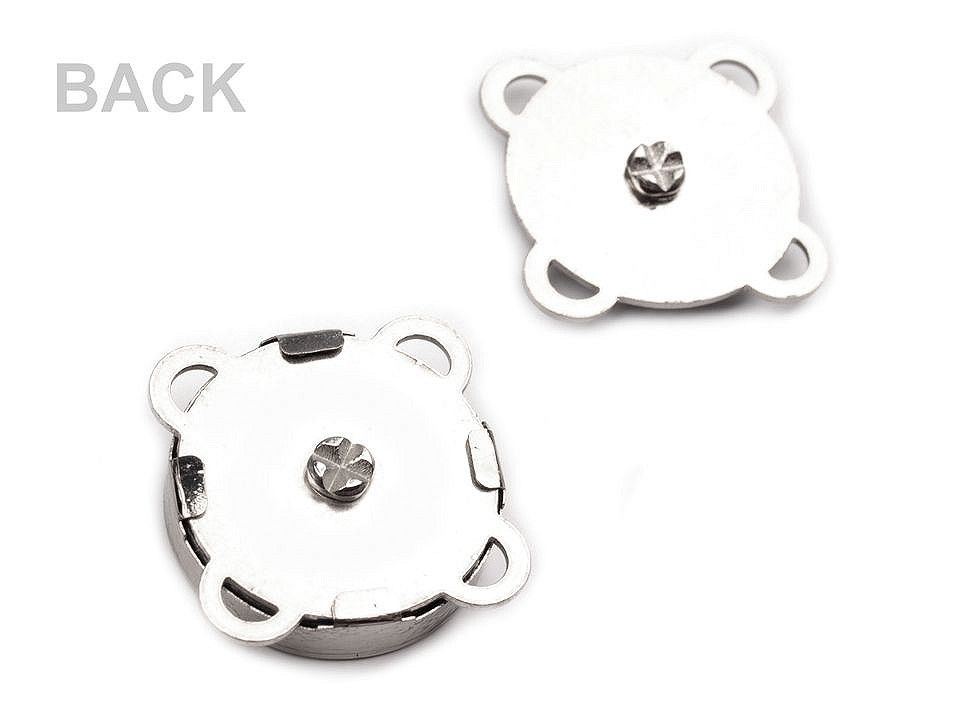 Mágneses varrókapcsok / tűzőkapcsok, 18 mm, 5 db-os készlet – rózsaarany