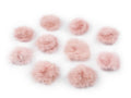 Pompon műszörme bojt, 3 cm - rózsaszín, 10 db, 50% kedvezmény