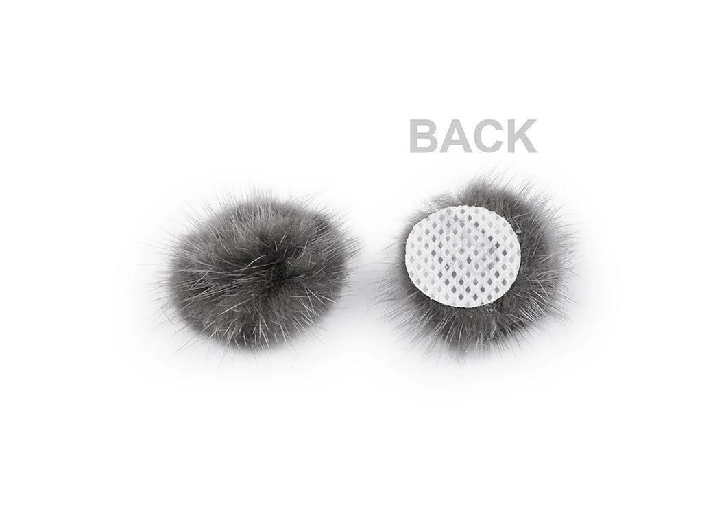 Pompon műszörme bojt, 3 cm - rózsaszín, 10 db, 50% kedvezmény