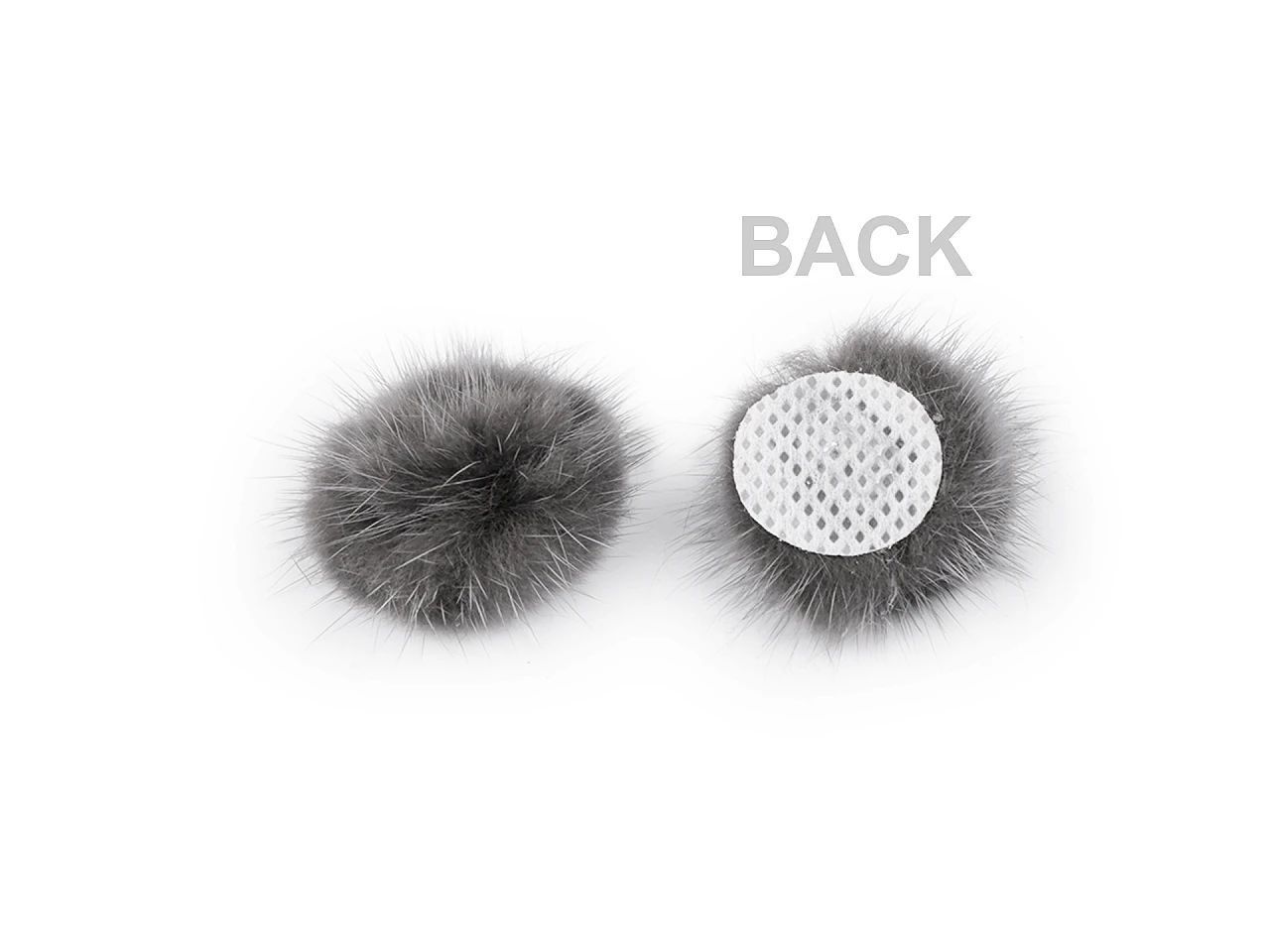 Pompon műszörme bojt, 3 cm - rózsaszín, 10 db, 50% kedvezmény