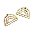 Baze cercei lemn pentru macrame- model 2, set 10 pereche, reducere 50%