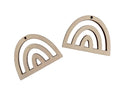 Baze cercei lemn pentru macrame- model 3, set 10 pereche, reducere 50%