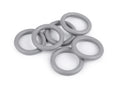 Inele colorate din lemn 50 mm, gri, pachet 20 buc, reducere 50%