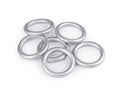 Inele colorate din lemn 50 mm, argintiu, pachet 20 buc, reducere 50%
