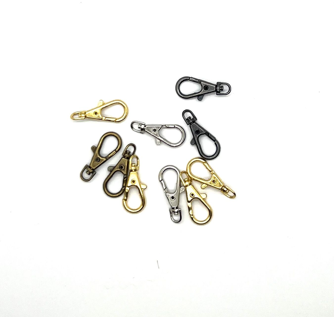 Forgókarabiner, 4 mm-es vegyes, 10 db-os készlet, 30% kedvezmény