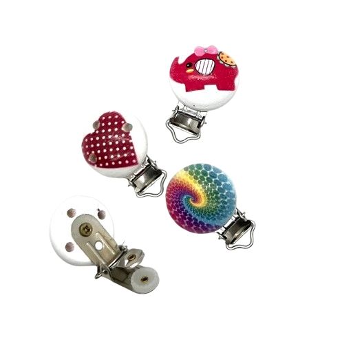 Clipsuri bretele copii- multicolor, 2 buc, mixt, reducere 45%