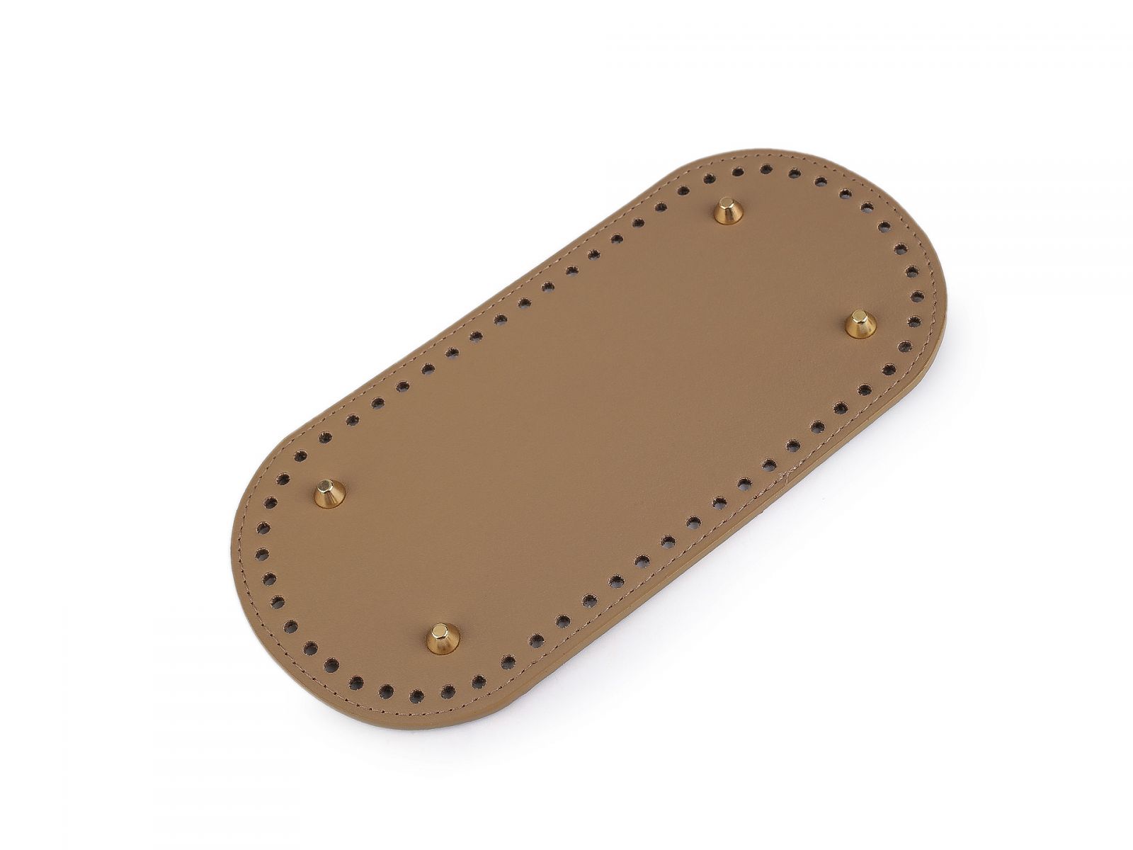 Fund pentru geantă cu picioare 12x25 cm, bej auriu