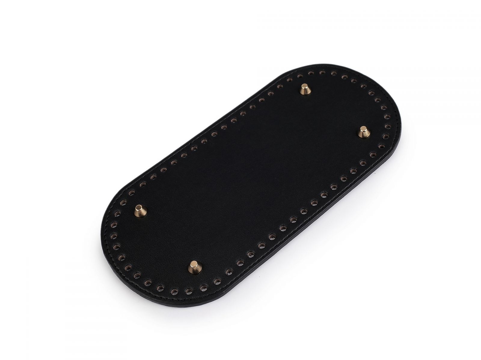 Fund pentru geantă cu picioare 12x25 cm, negru auriu
