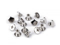 Butoni cu șurub pentru pielarie, Ø10 mm, nichel, lungime 8.7 mm