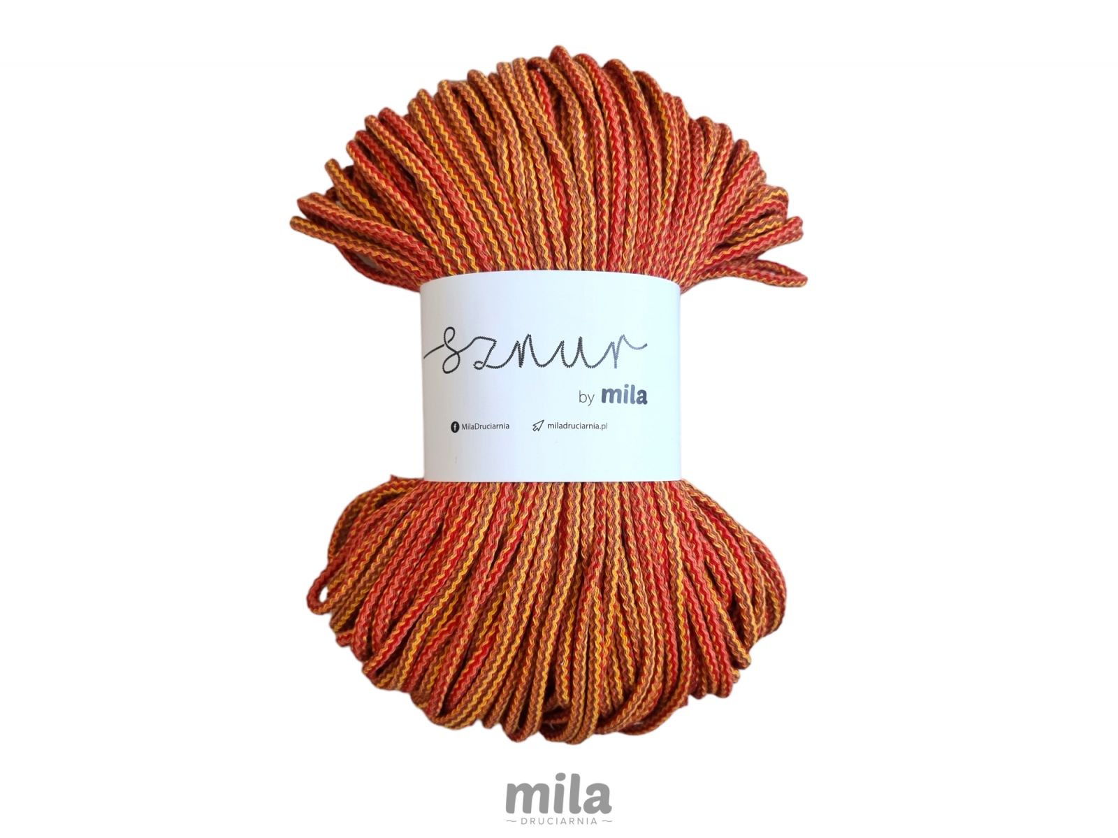 Sznur zsinórfonal 5 mm-es PM113,  színe : őszi MIX 