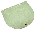 Clapeta geanta cu inchizatoare magnetica, piele ecologica, 20x17 cm- menta deschis-nichel