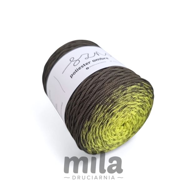 Sznur de poliester OMBRE 3 mm, 300 m. OM29, lime/khaki