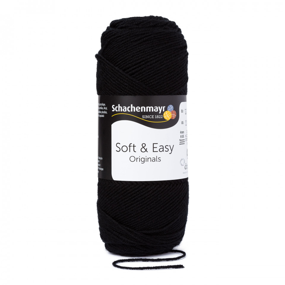 Soft & Easy  Schachenmayr 00099-negru